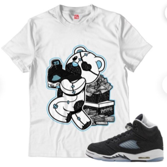 B.E.A.R Unisex Shirt Match Jordan 5 Oreo - Picture 2 of 2